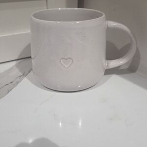 Hearth & Hand Cream Heart Mug